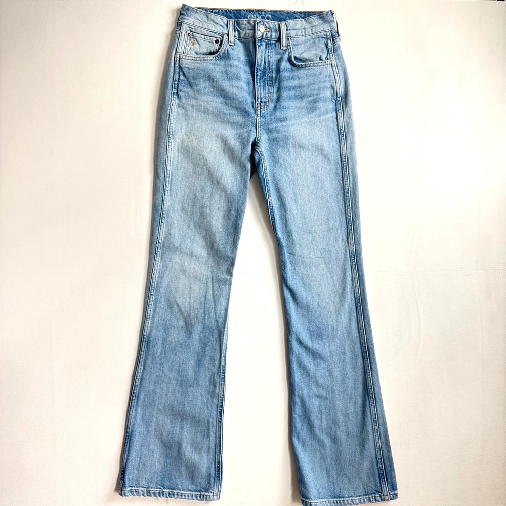 Etica Anya Modern Flare High Rise Jeans Light Wash Size‎ 27